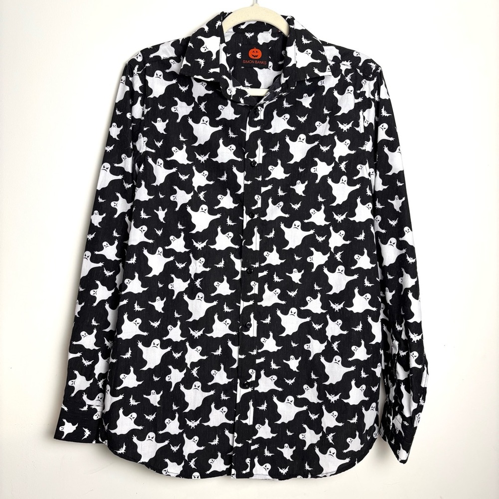 Simon Banks Ghost Shirt Men’s M Medium Bats Halloween
